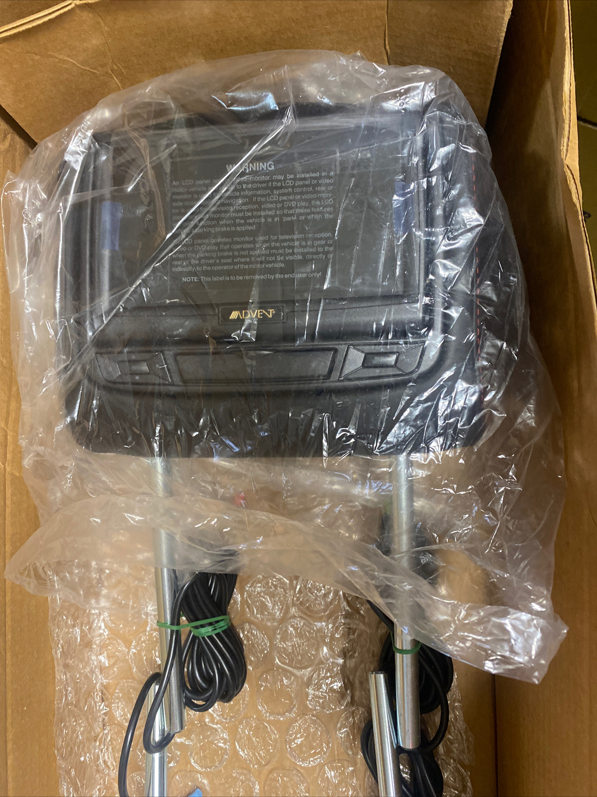 GM, Dual DVD 7" Headrest Monitors, Part #ADVDDS7012GM3341