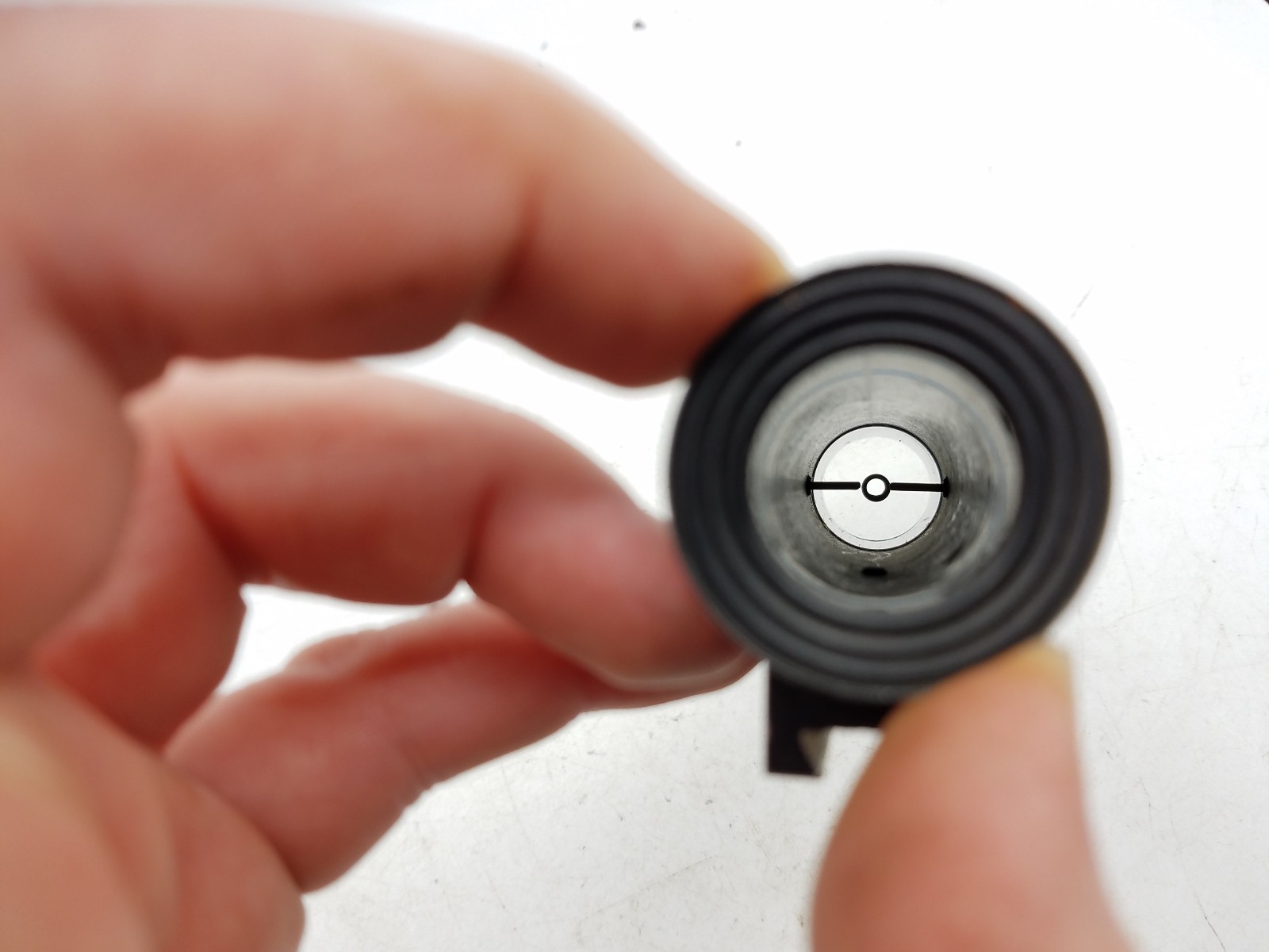 Vintage 1950's AL FREELAND Front Long 100 YD. Tube Globe Sight, F3 w/Peep Insert