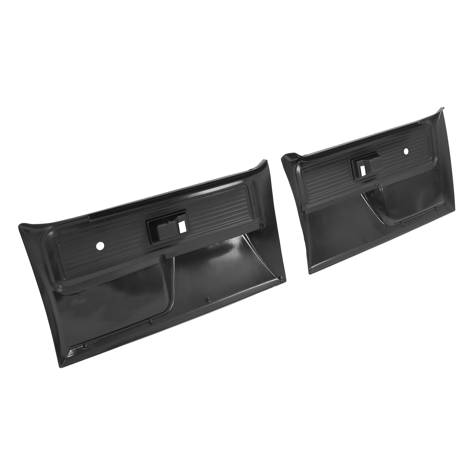 Black Inner Door Panels Left+Right For Chevrolet/ GMC Truck 1977 1978 1979 1980