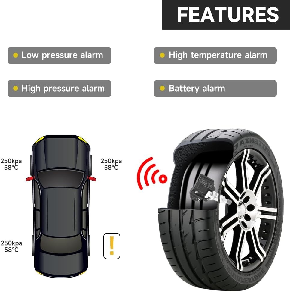 TPMS Sensor 315MHz Nissan 4 Pack 40700 3AN0A New