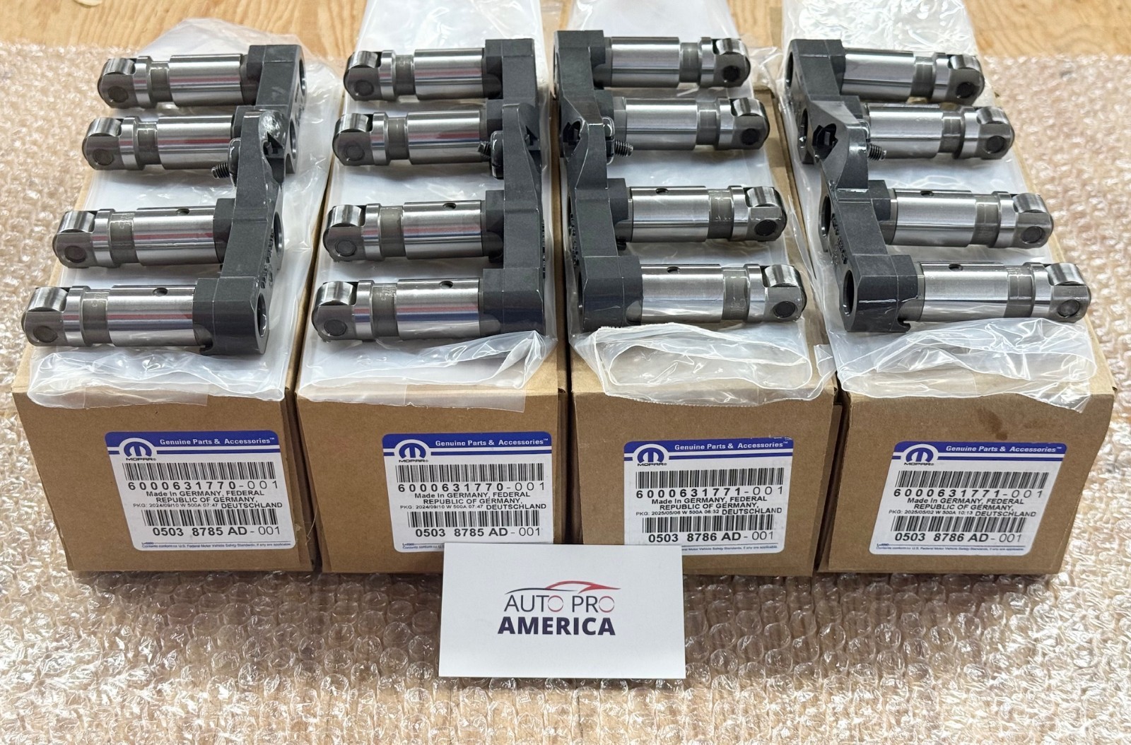 Dodge Ram Chrysler Jeep 5.7L 6.4L 2 FRONT 2 REAR Valve Lifters & Yoke MOPAR OEM