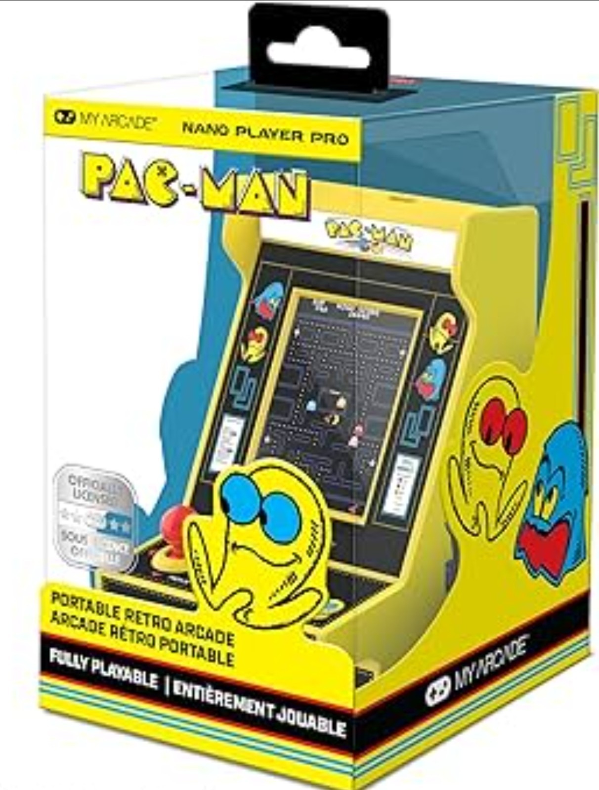My Arcade Pac-Man Micro Player Pro: 6.75" Handheld Retro Mini Arcade, Arcade ...