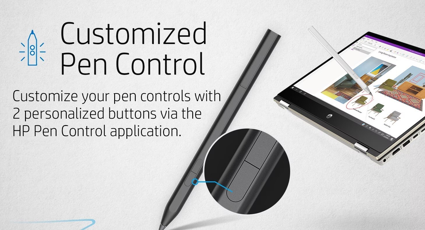 HP Rechargeable MPP 2.0 Tilt Active Pen Stylus 3J122AA Genuine USA Seller