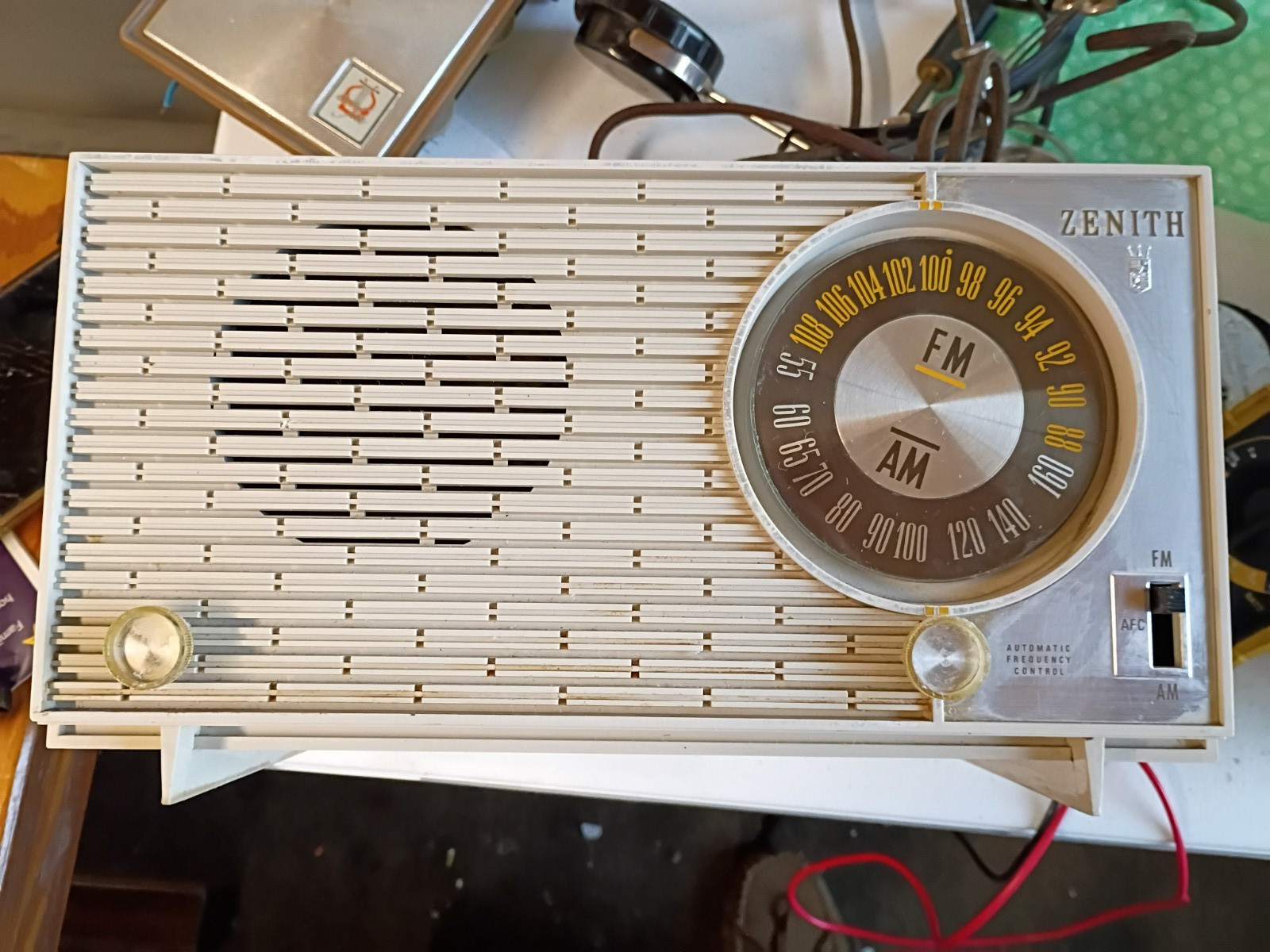 ✨RARE 1969 Zenith Model Z316L AM FM Tube Radio Works Watch The Video Make Offer✨