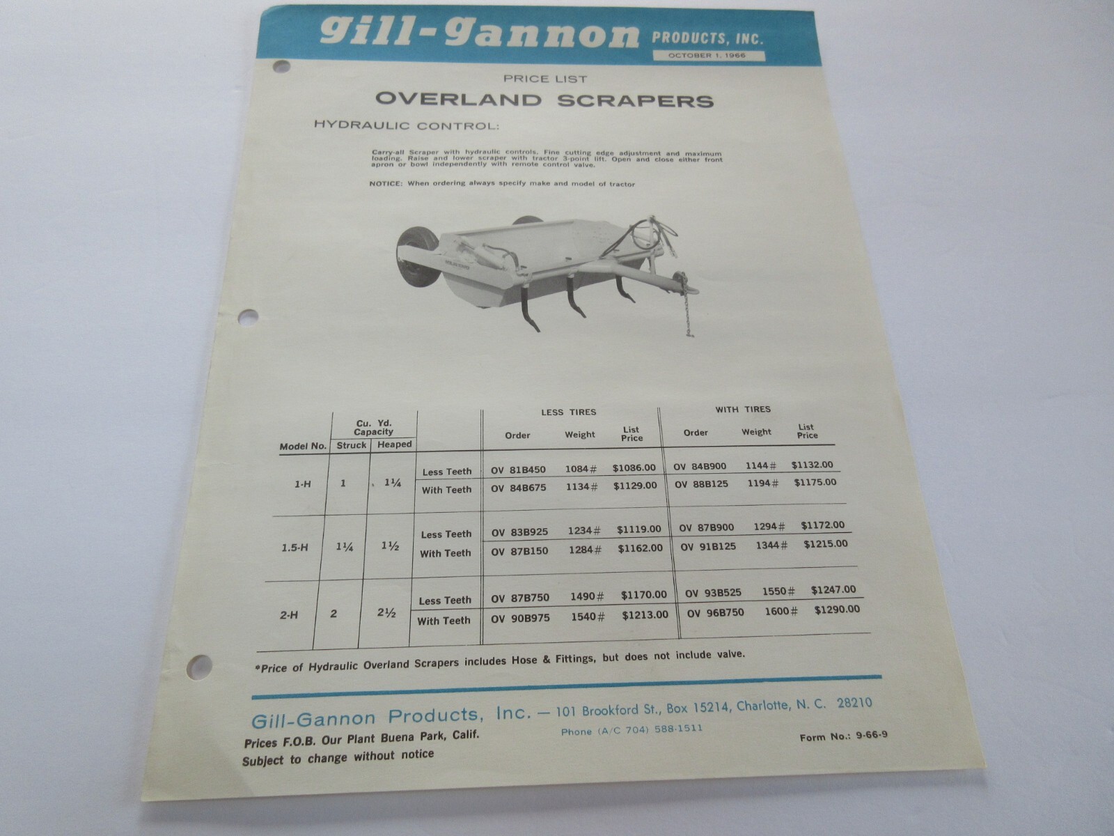 Gill-Gannon Scraper Brochure 1 page