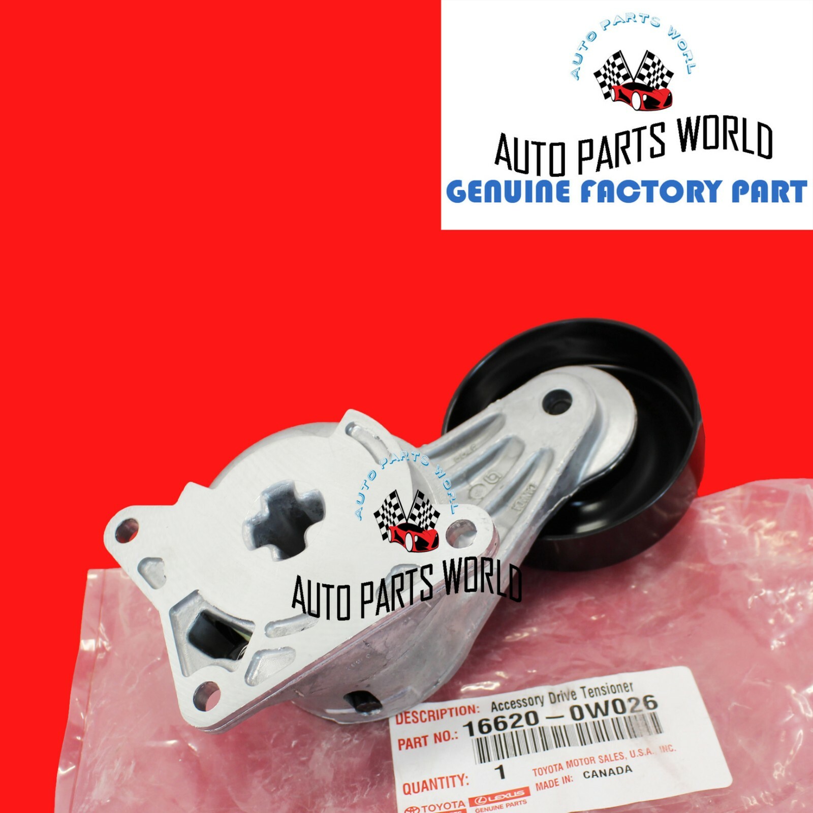 GENUINE OEM TOYOTA IS300 GS300 SUPRA DRIVE SERPENTINE BELT TENSIONER 16620-0W026