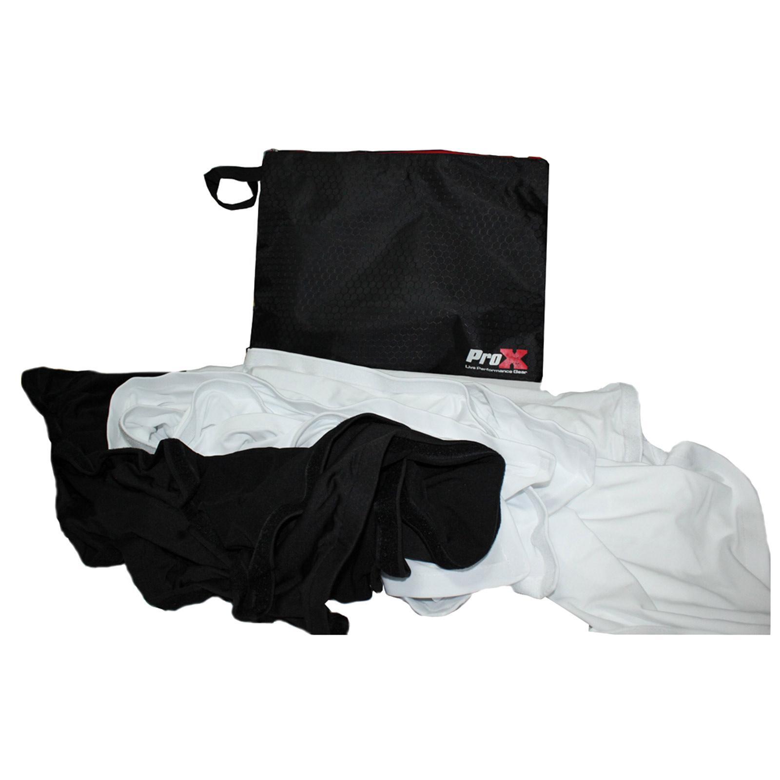 ProX XF-TTFB 6ft Table Top DJ Facade w/ Black Trim + Black & White Scrim