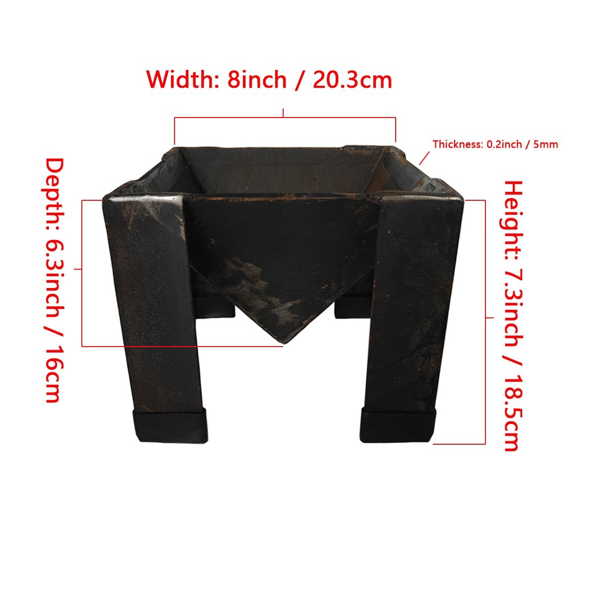 Casting Metal Melting Ingot Mold Refining Smelting Mould - Melting Mold 8"