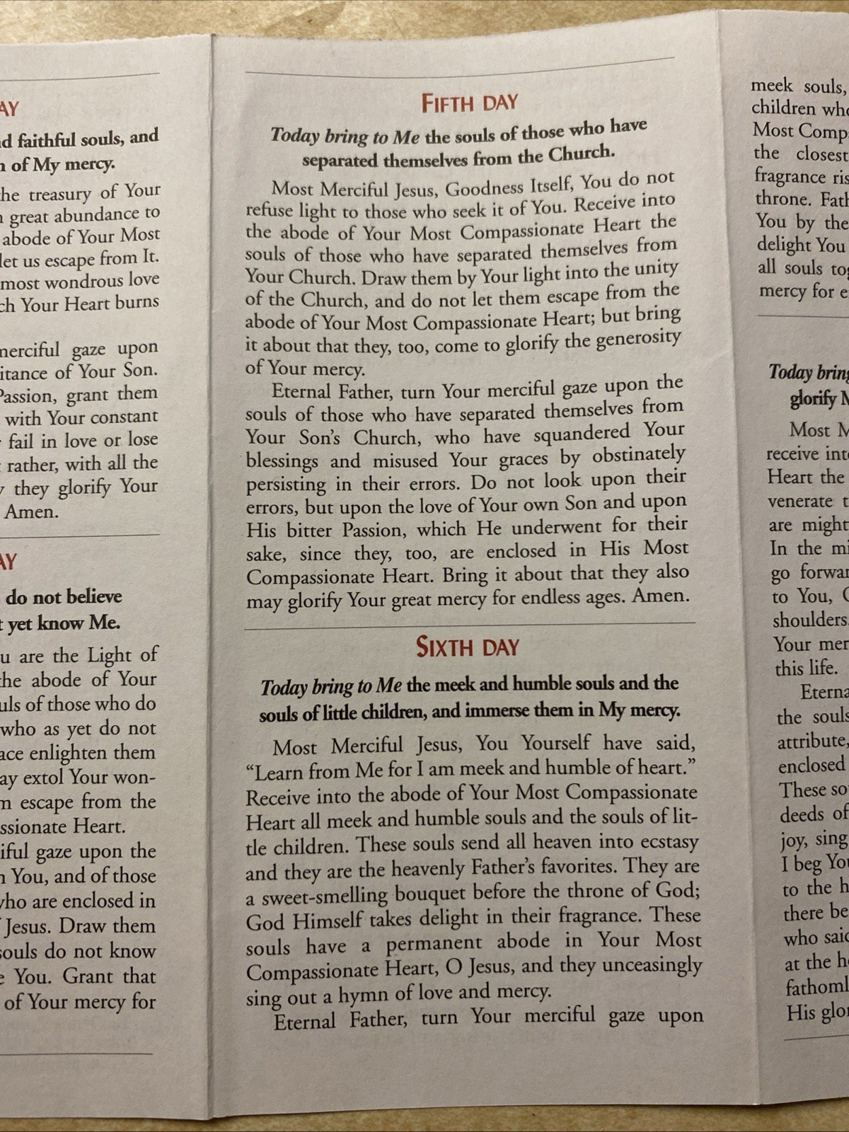 Divine Mercy Chaplet And Novena