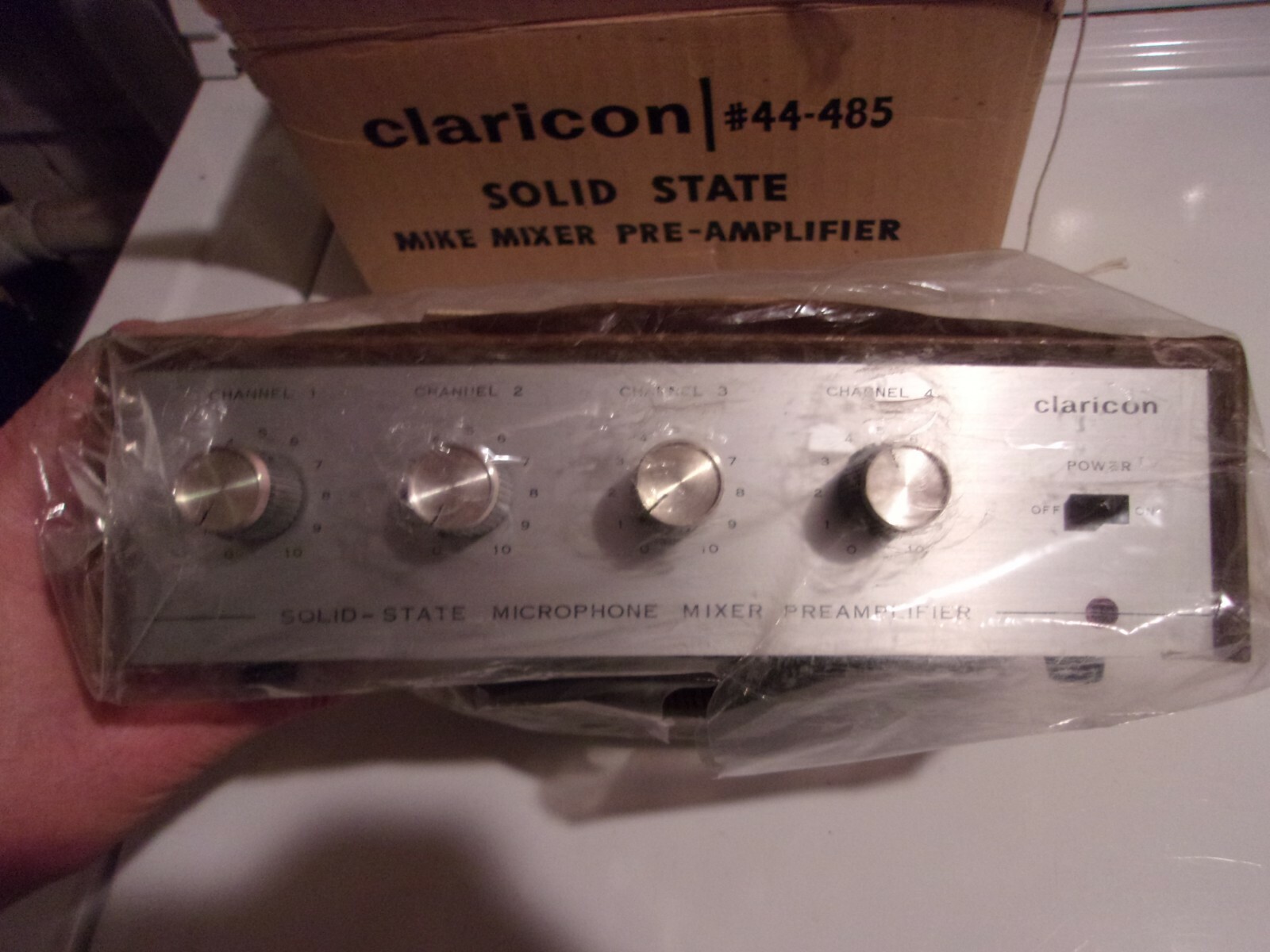 Rare Vintage Claricon Solid State Mike Mixer Preamplifier Audio New Old Stock