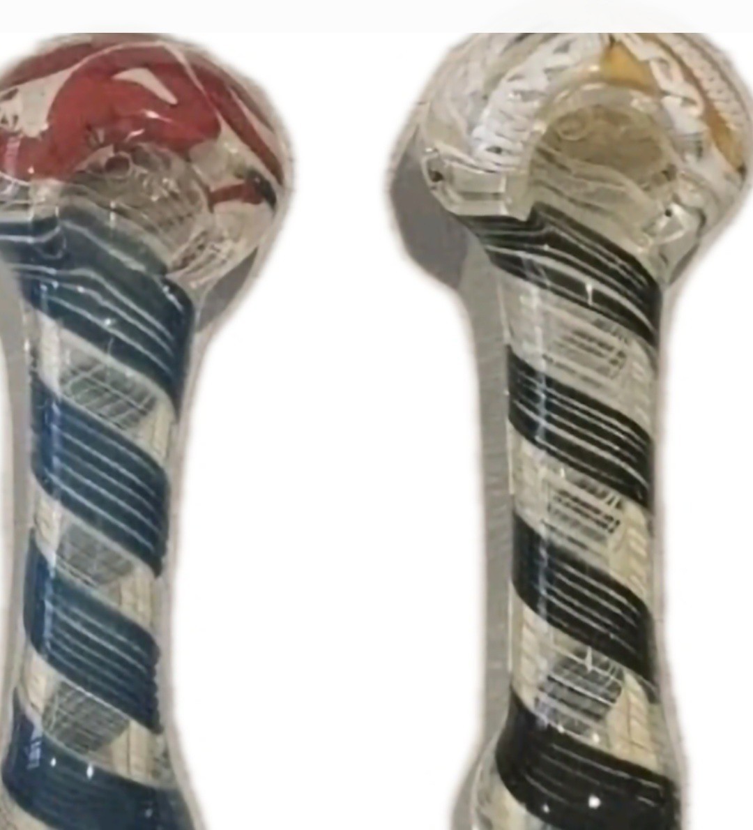 4pcs 3” 3.5 To 4“INCHTobacco Smoking THICK HEAVY Glass Hand Pipe