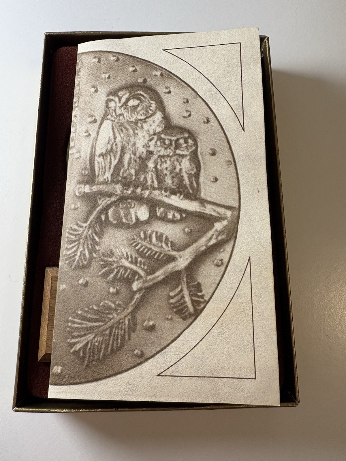 1991 "Forest Animals" Calendar 3" Bronze Medallion Medallic Art Co