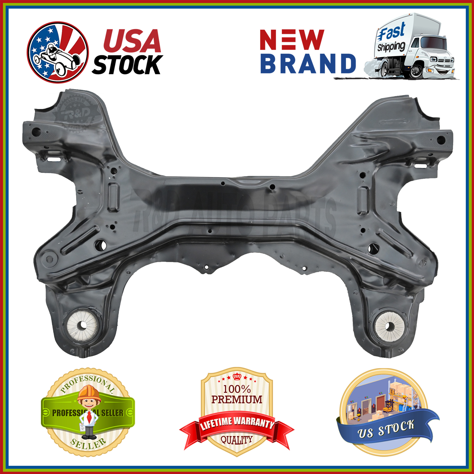 Front Subframe Crossmember for 99-10 Volkswagen MK4 Golf Jetta Beetle w/Bushings