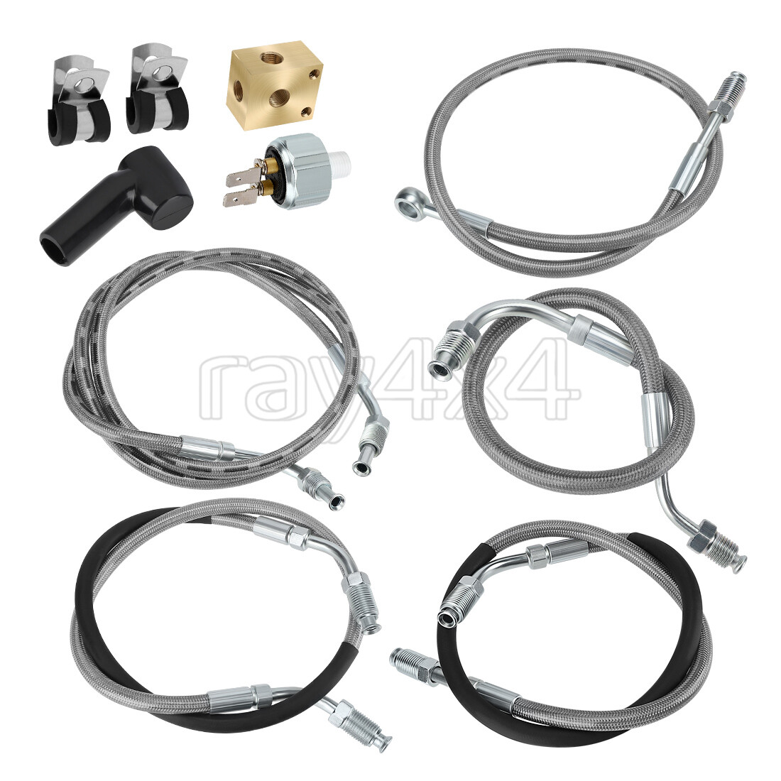 All Brake Hose Lines Kit for Polaris Sportsman 335 Sportsman 500 4X4 6X6 HO DUSE