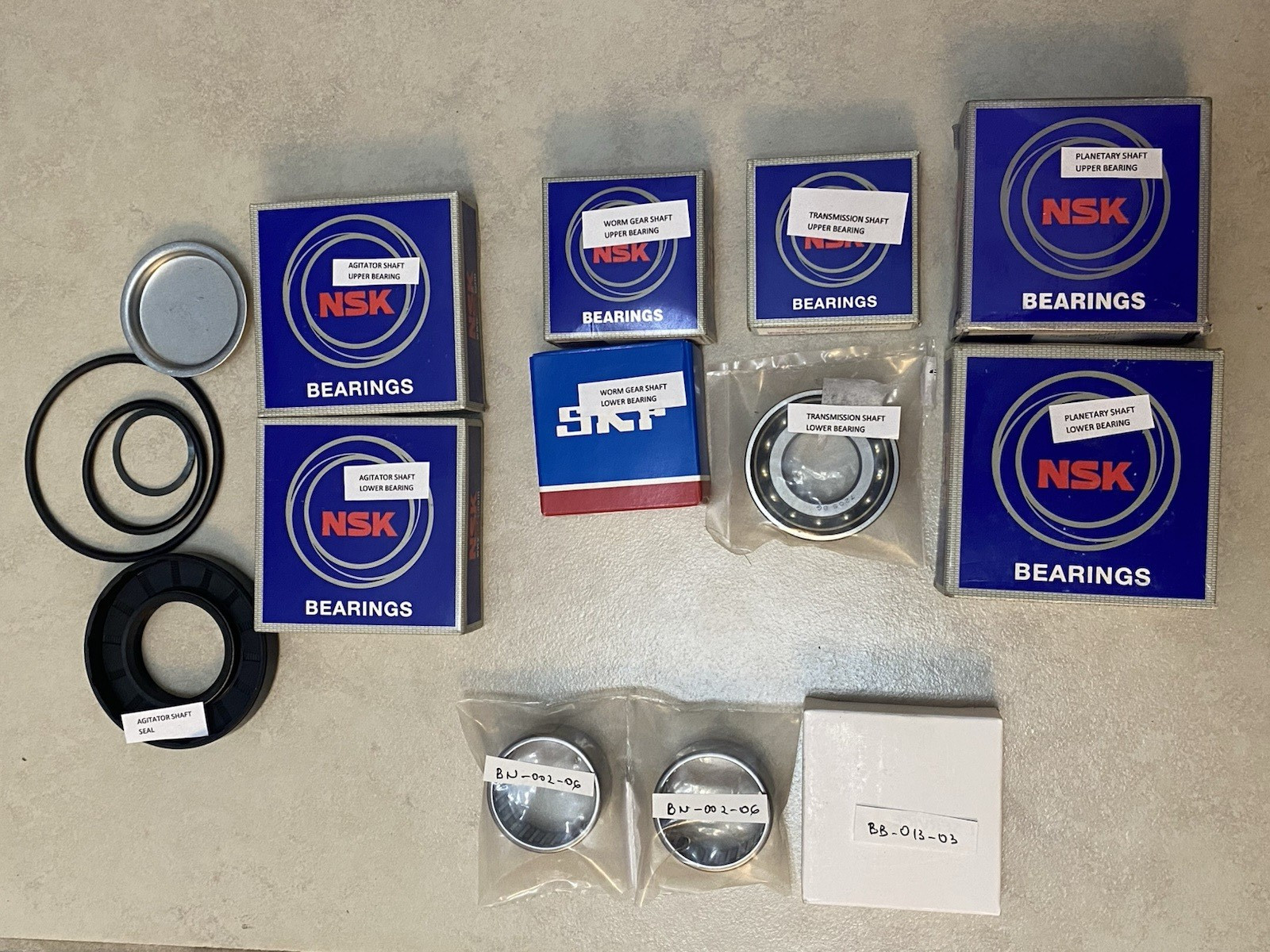 Hobart H600 H600T, 60 qt Mixer full Rebuild kit for Gear box & Planetary