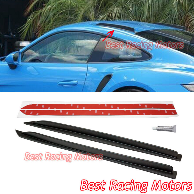 For 2012-2026 Porsche 911 Coupe 991 992 GT3 RS Style Roof Fins (EPDM Black)