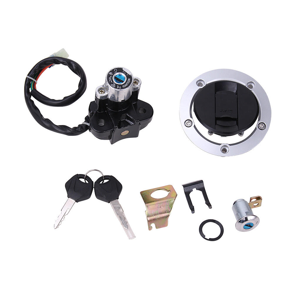 Ignition Switch Fuel Gas Cap Seat Lock Keys For Suzuki GSXR600 GSXR1000 2004-16