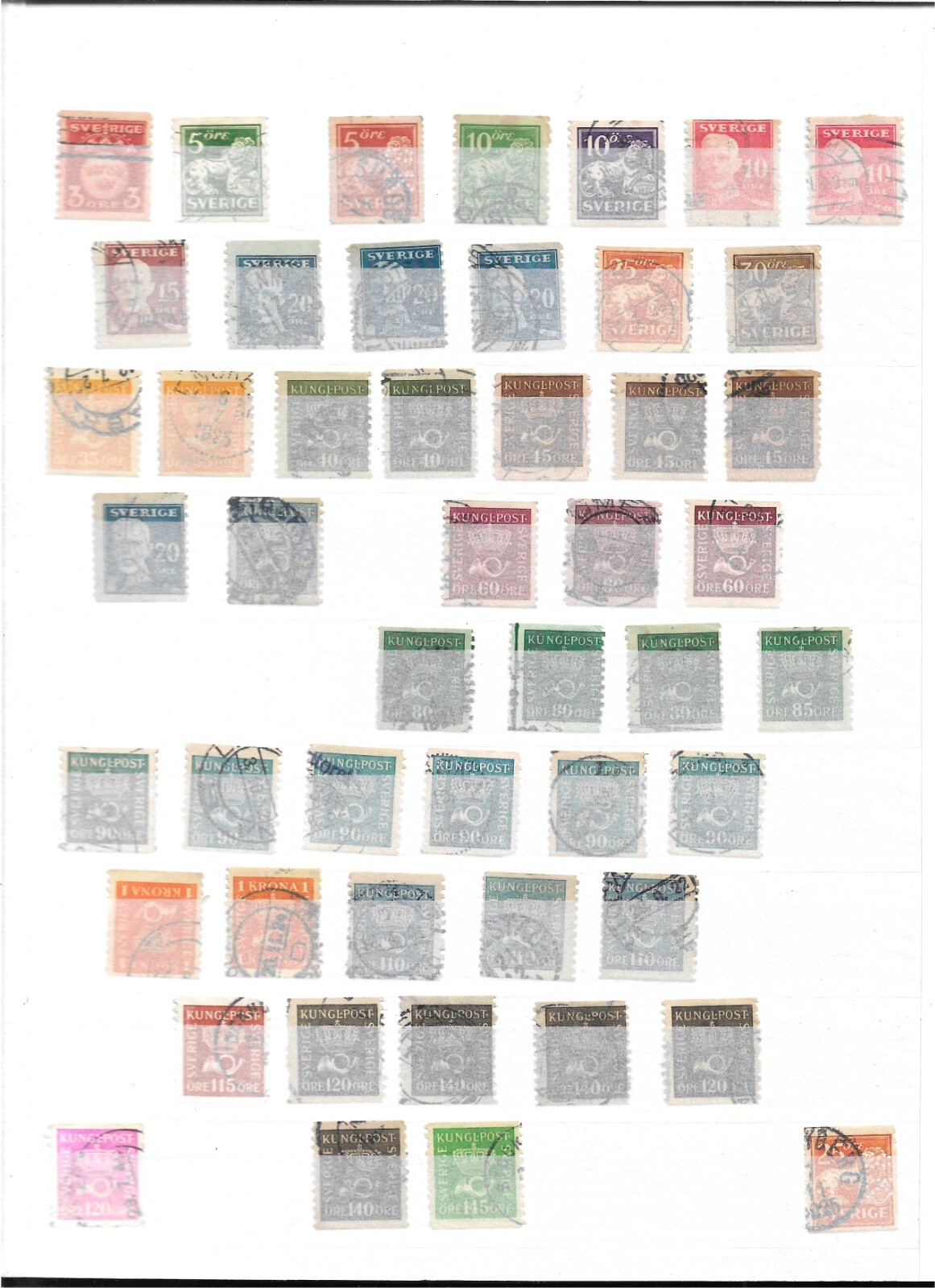 Excellent Sweden collection in stockbook!!