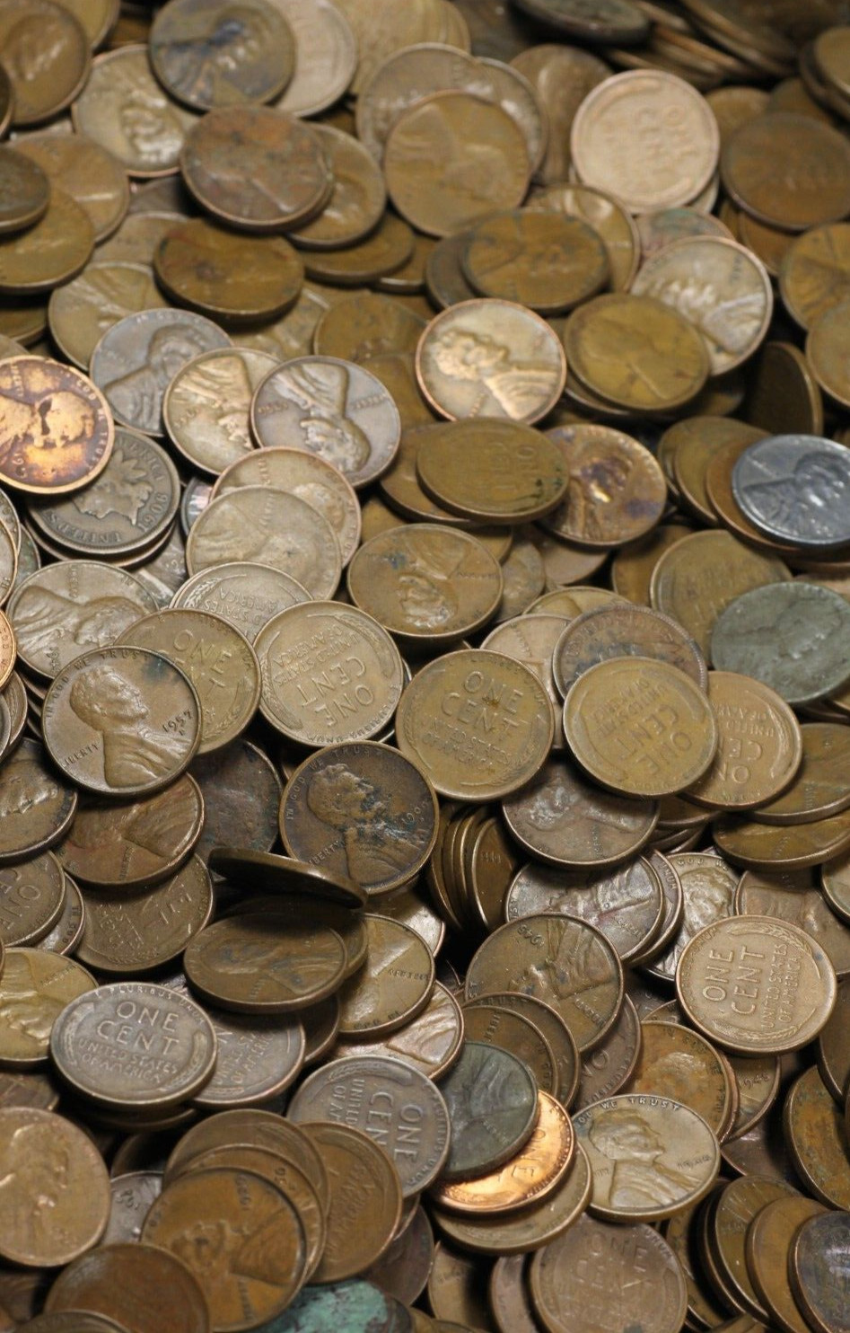 ESTATE WHEAT CENTS - 10 ROLL LOT - WE JUST SCOOP 'EM OUT OF THE BOX!! UNSEARCHED