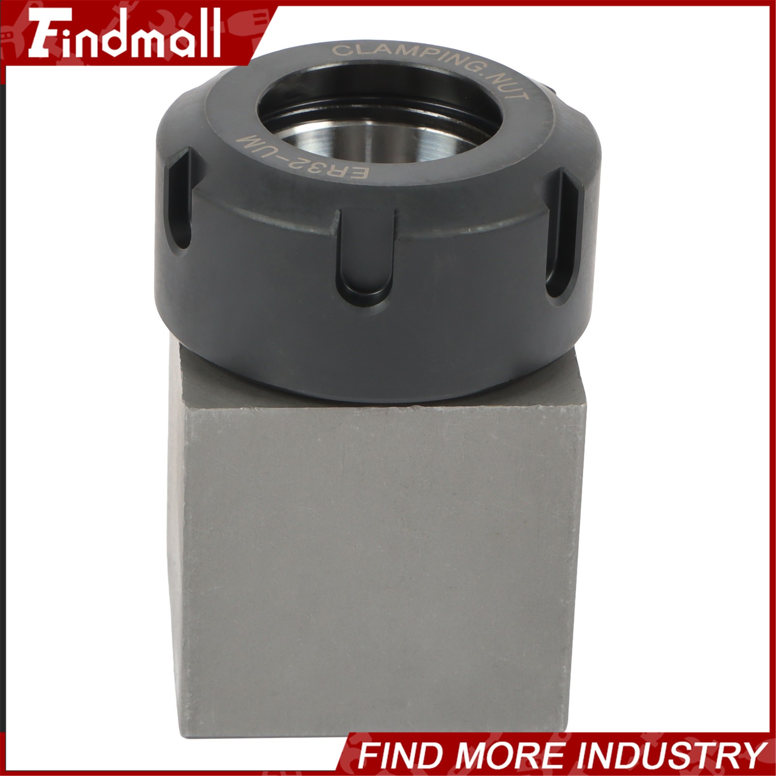 Findmall ER32 Collet Block Spring Hex & Square Chuck Holder For CNC Machine