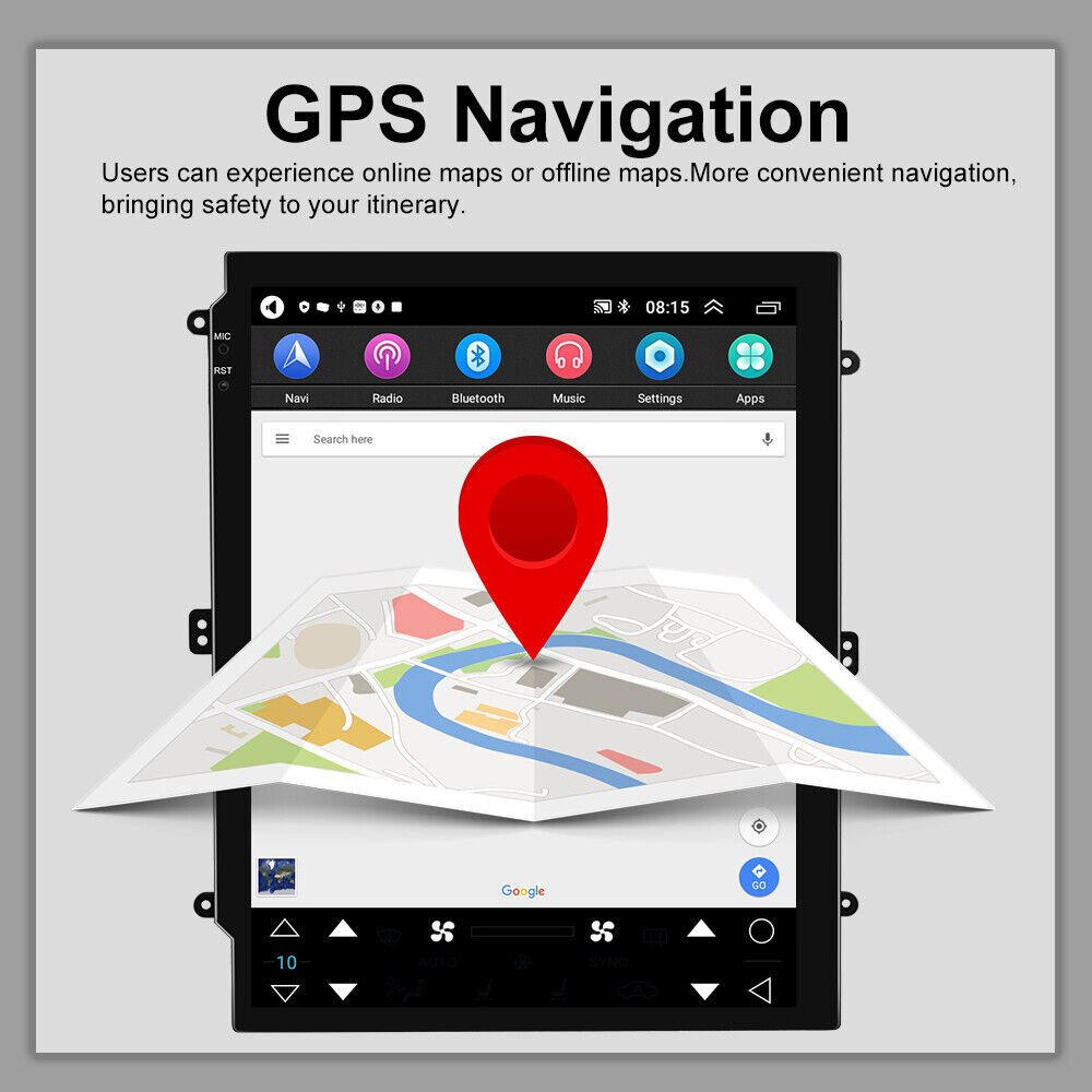 64G Android 14 CarPlay For Cadillac Escalade 2007-2014 Car Stereo Radio GPS Navi