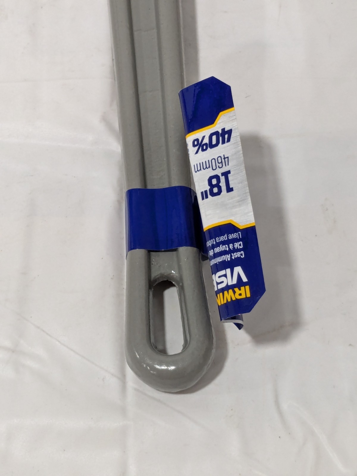 Irwin Straight Pipe Wrench: 2-1/2" Max, 18" OAL, Aluminum 2074118