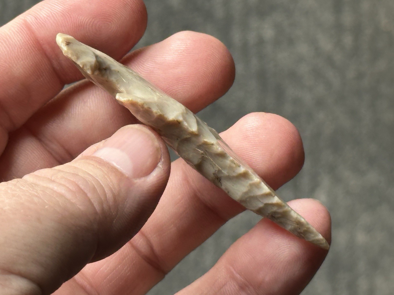 INCREDIBLE ARCHAIC FLINT RIDGE THEBES FOUND IN ILLINOIS IN 1898 ARROWHEAD