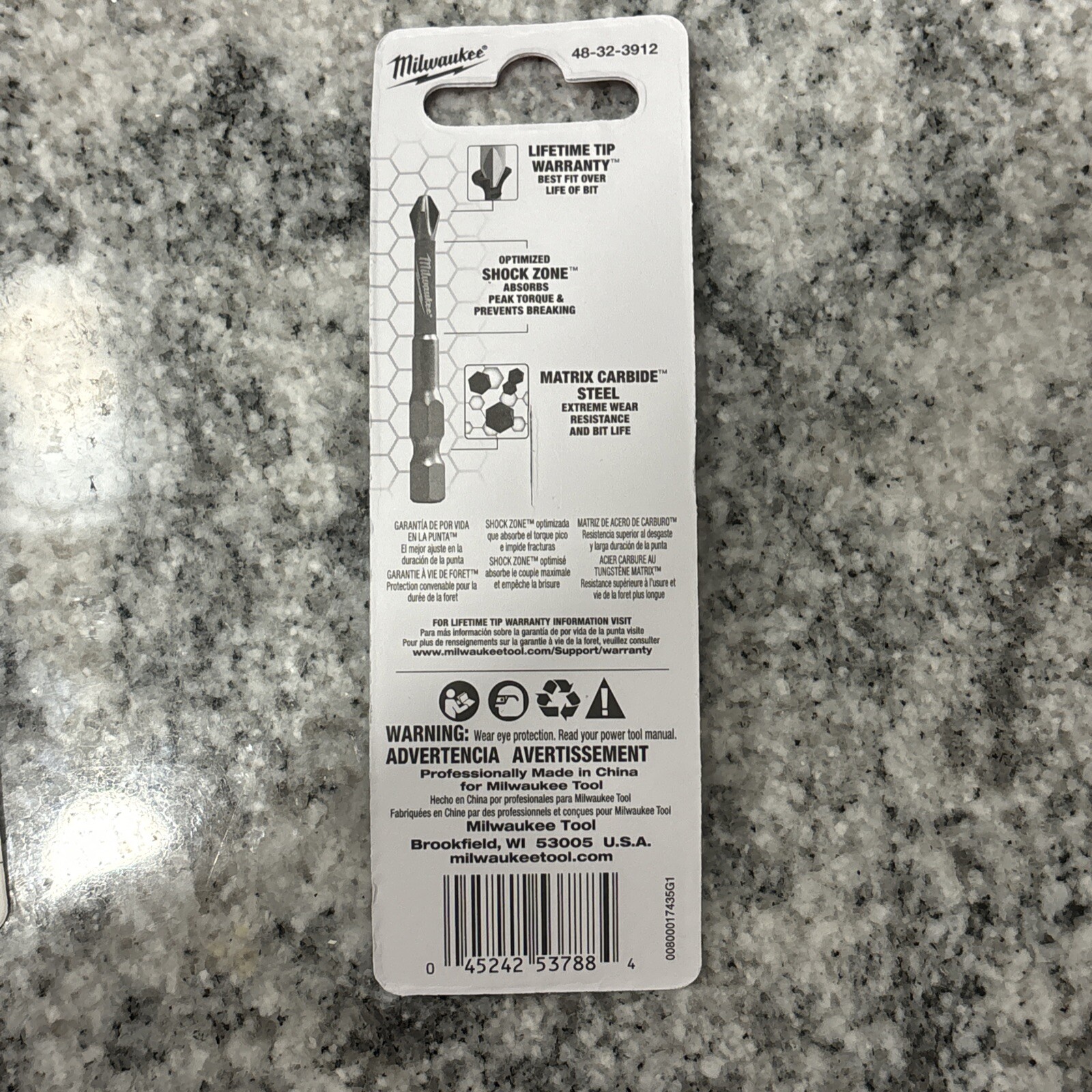 82 PACKS OF 2 - MILWAUKEE 2.25” MATRIX CARBIDE IMPACT PH2 SCREW BITS~48-32-3912