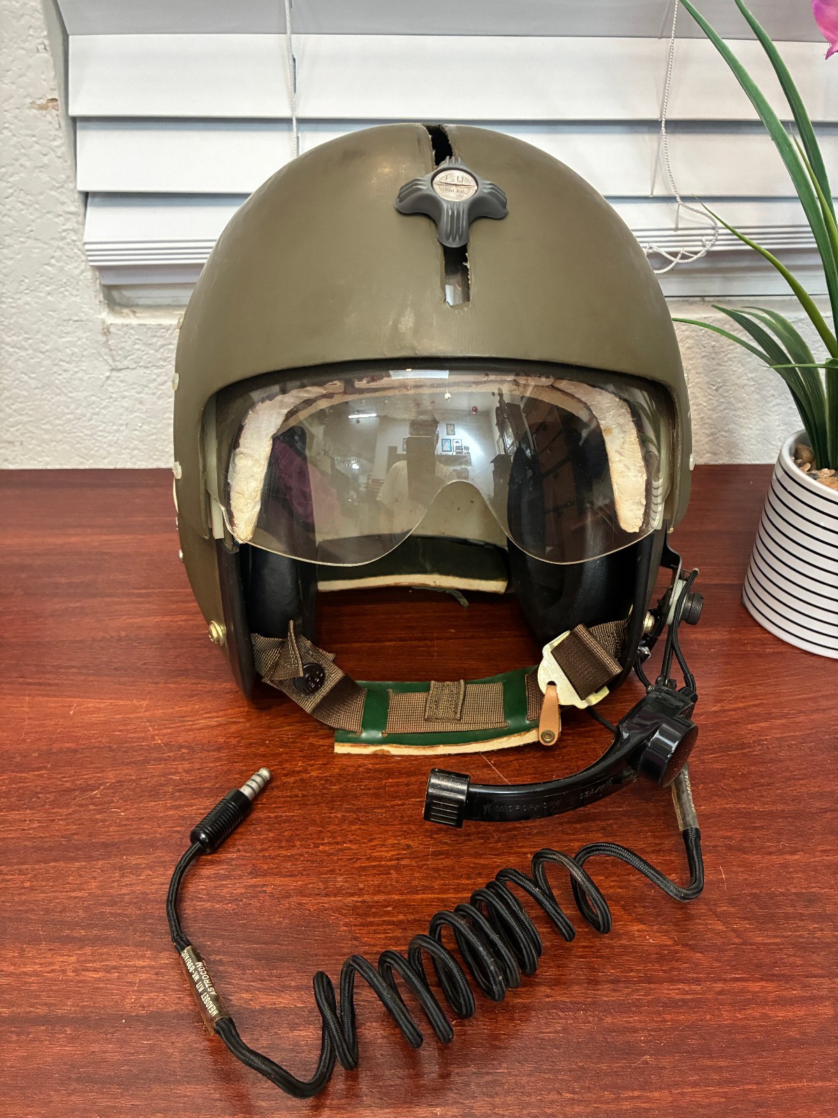 Vintage 1965-67 Gentex APH-5A Helicopter Flight Helmet–Vietnam War -Original Bag