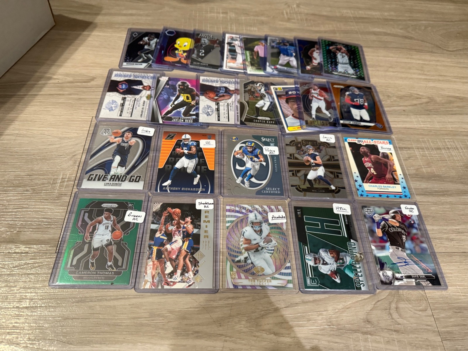 Loaded 2 Row Sports Collection Auto HOF Prizm Patch Refractor RC LOT