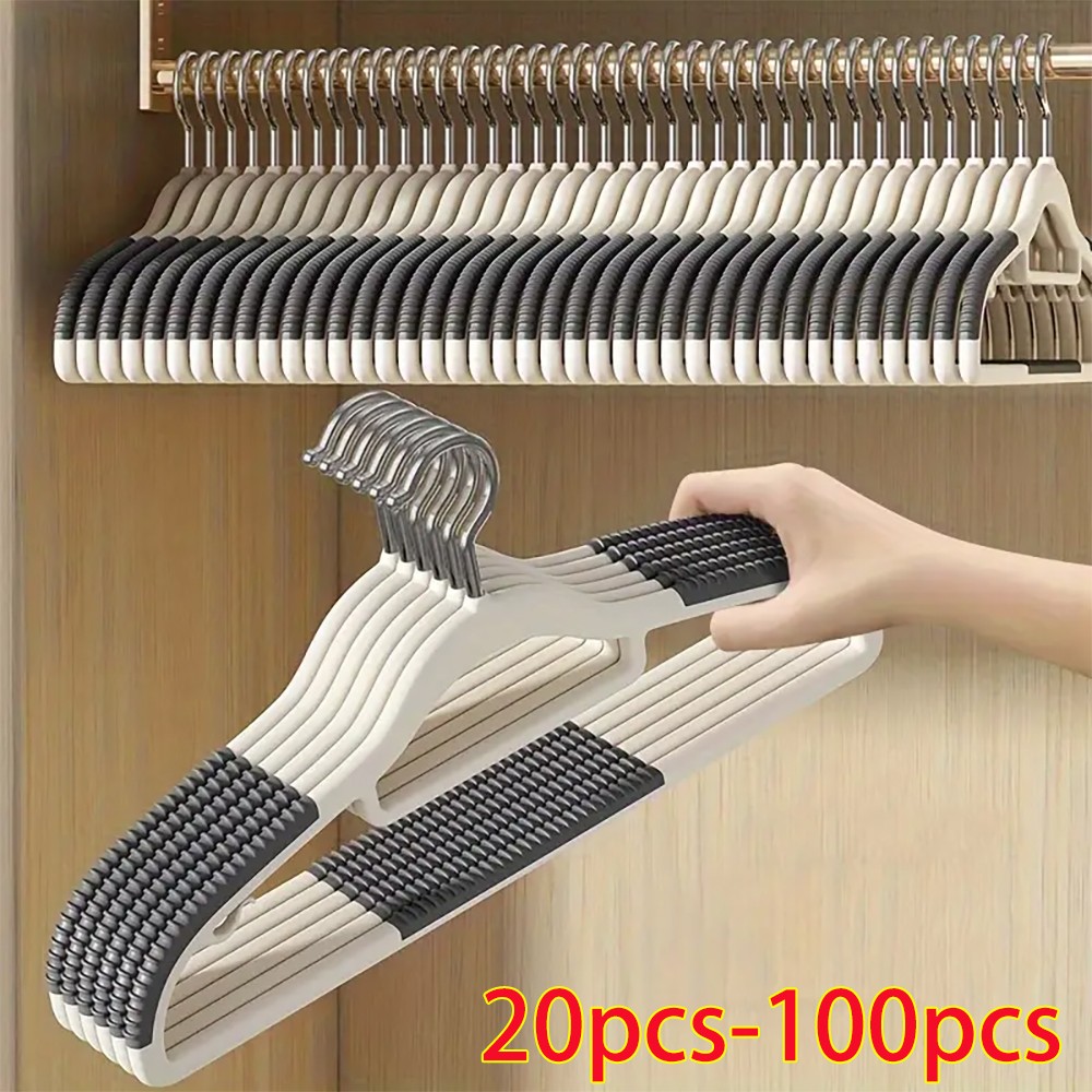 Durable Plastic Hangers Non Slip for Clothes Coat Heavy Duty 360° Swivel Hook