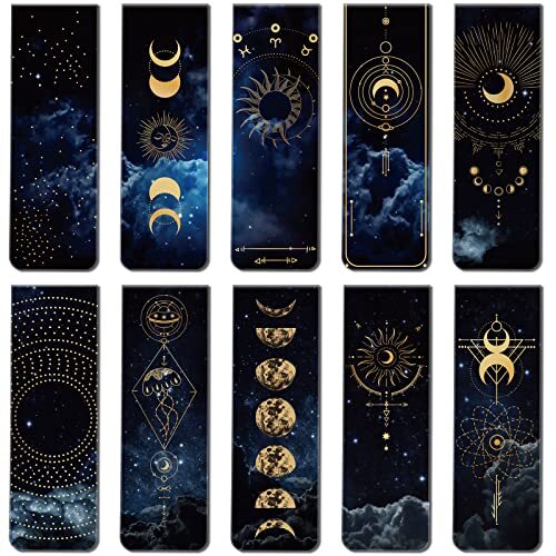 30 Pack Space Galaxy Magnetic Bookmarks Book Page Markers for Home Office