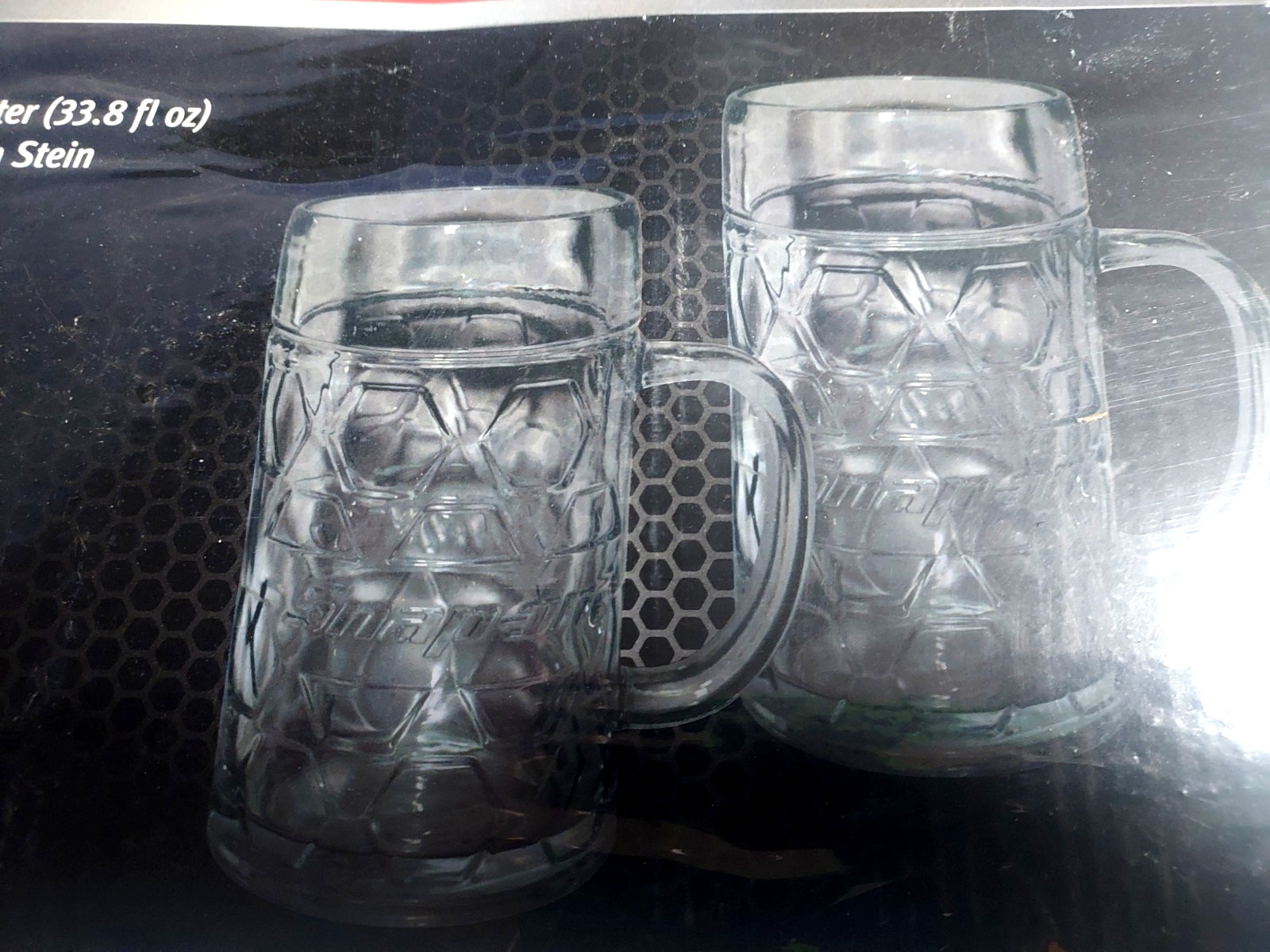 Snap On Tools Custom 1liter Stein Set Of 2 New/Sealed 33.8fl oz. = 1 liter