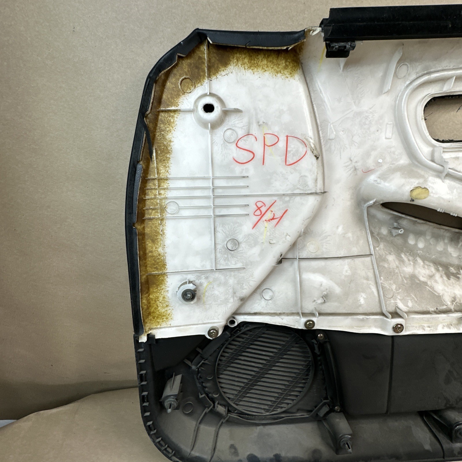 94-01 Acura Integra 4D Driver Left Door Panel Card Black Vinyl Leather OEM