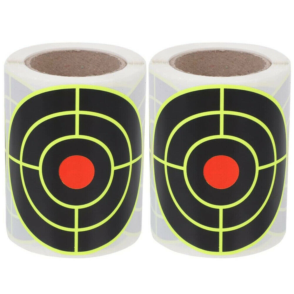 250pcs Shooting Splatter Target Stickers Roll Fluorescent Self Adhesive Paper