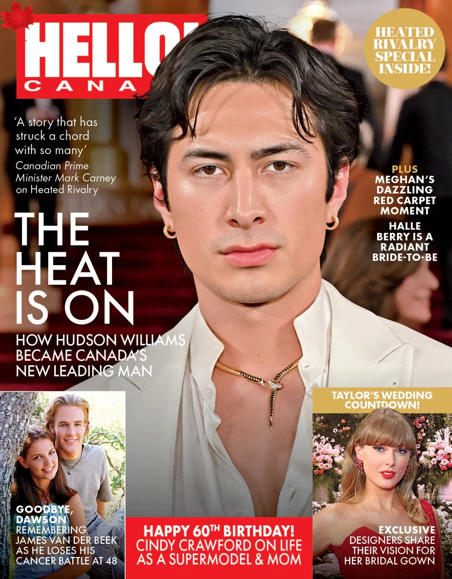 Hello Canada Magazine Hudson Williams  #990 Feb. 2026 Brand New Van Der Beek