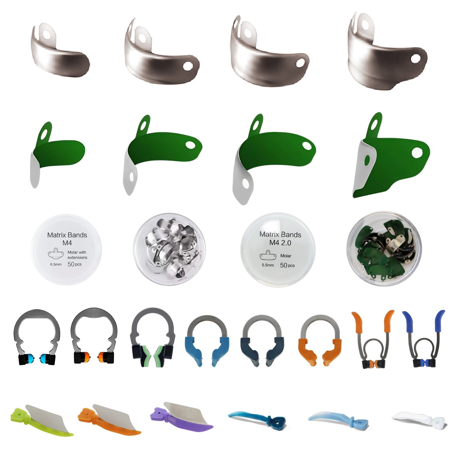 Dental Sectional Matrix Bands Niti Retaining Ring Wedge Fit Garrison Palodent V3