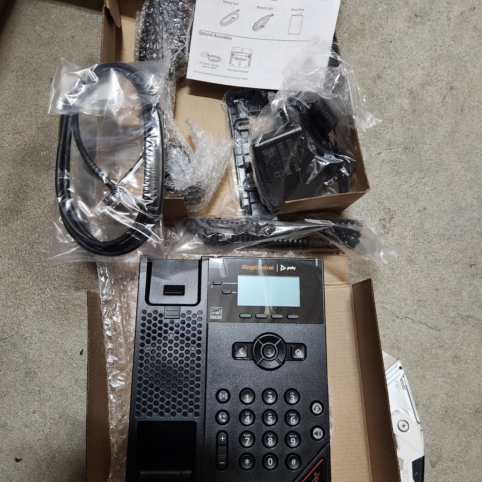 NEW LOT OF 10 Polycom Ring Central Poly VVX 150 2 Line IP Phone - 2314-48810-001