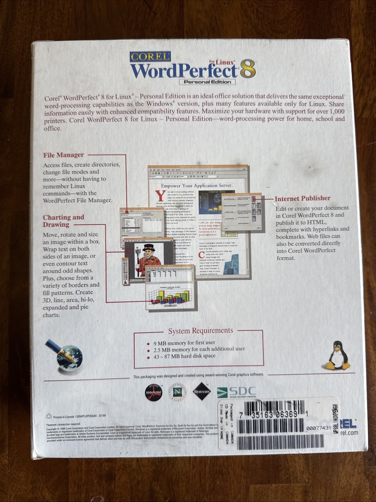 Corel WordPerfect Suite 8 Personal Edition For Linux NEW