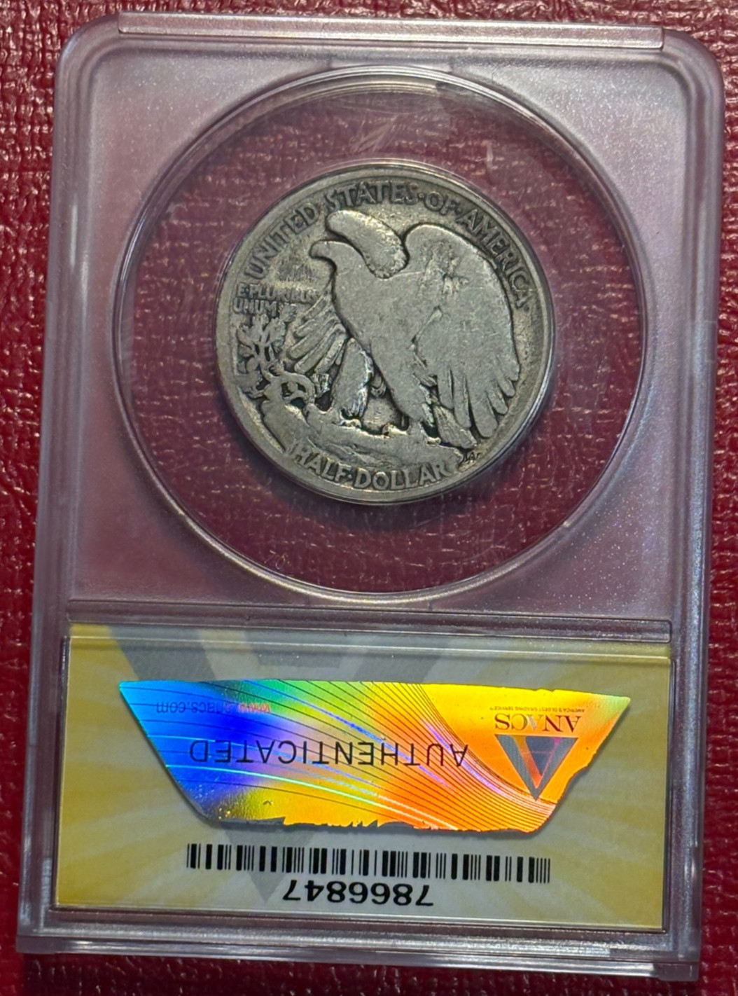 ANACS VG 8 1916 P LIBERTY WALKING SILVER HALF DOLLAR-SEP210