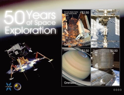 Grenada - 2008 - Space Atlantis - Sheet Of 4 Stamps - Scott #3701 - MNH