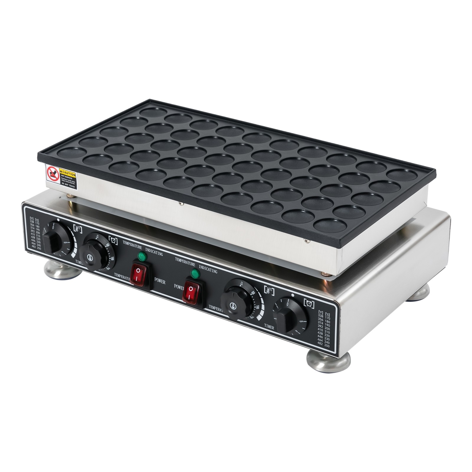 110 V 50 Hole Electric Dutch Poffertjes Mini Pancake Baker Maker Machine New