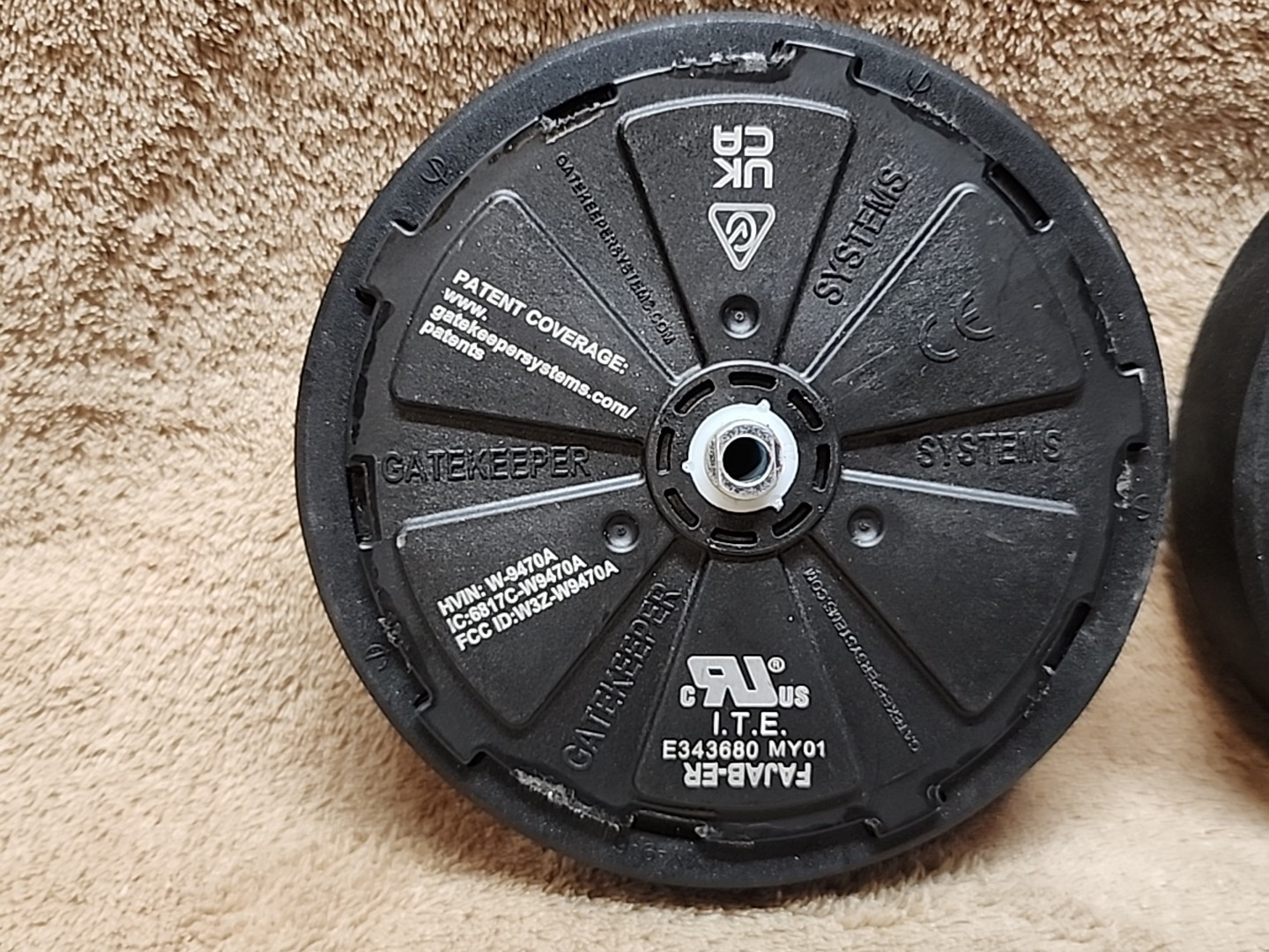 Pair: Gatekeeper Systems W-9470A Remote Controlled Locking 5" Wheel Replacement