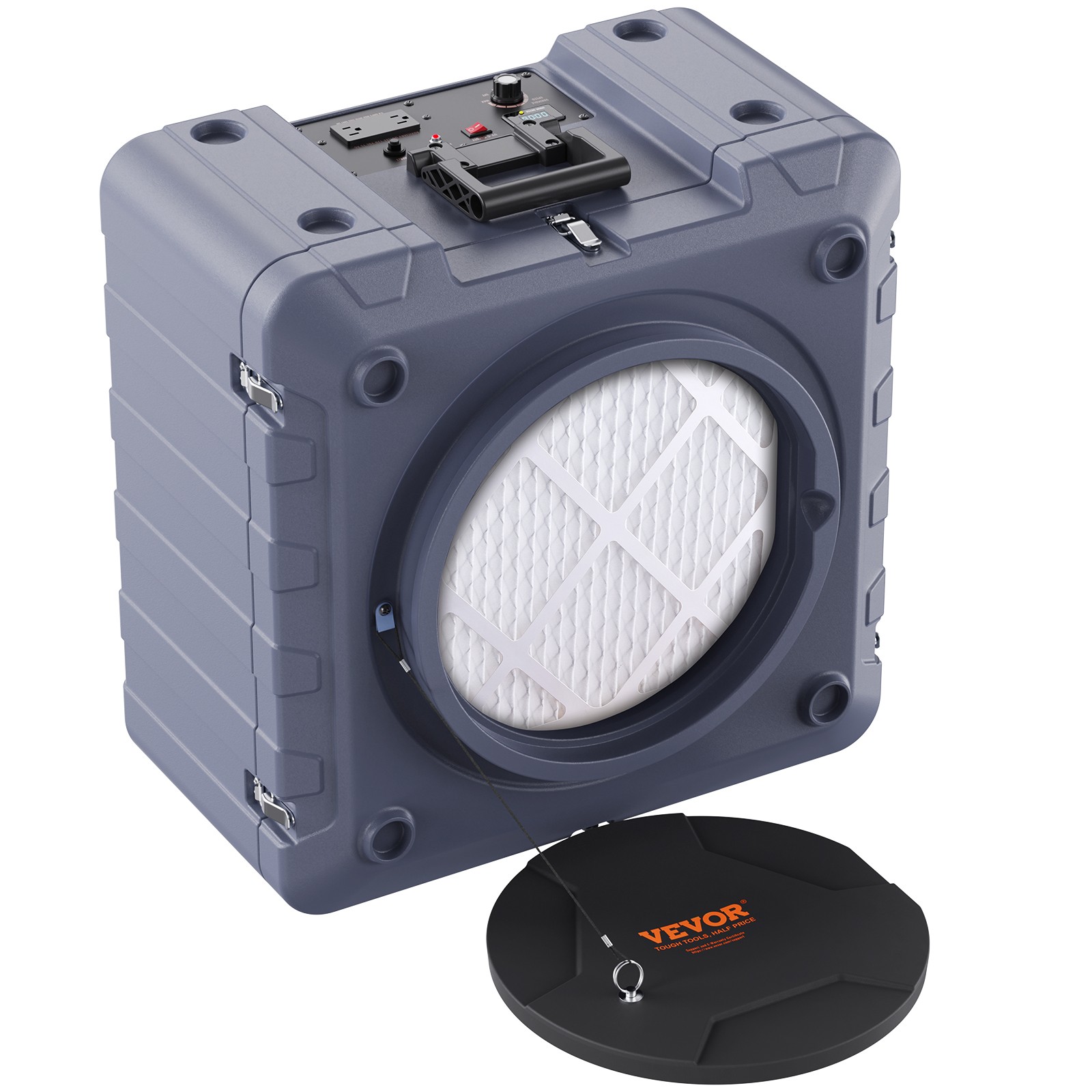 VEVOR Air Scrubber with 3-Stage Filtration Stackable Negative Air Machine 550CFM