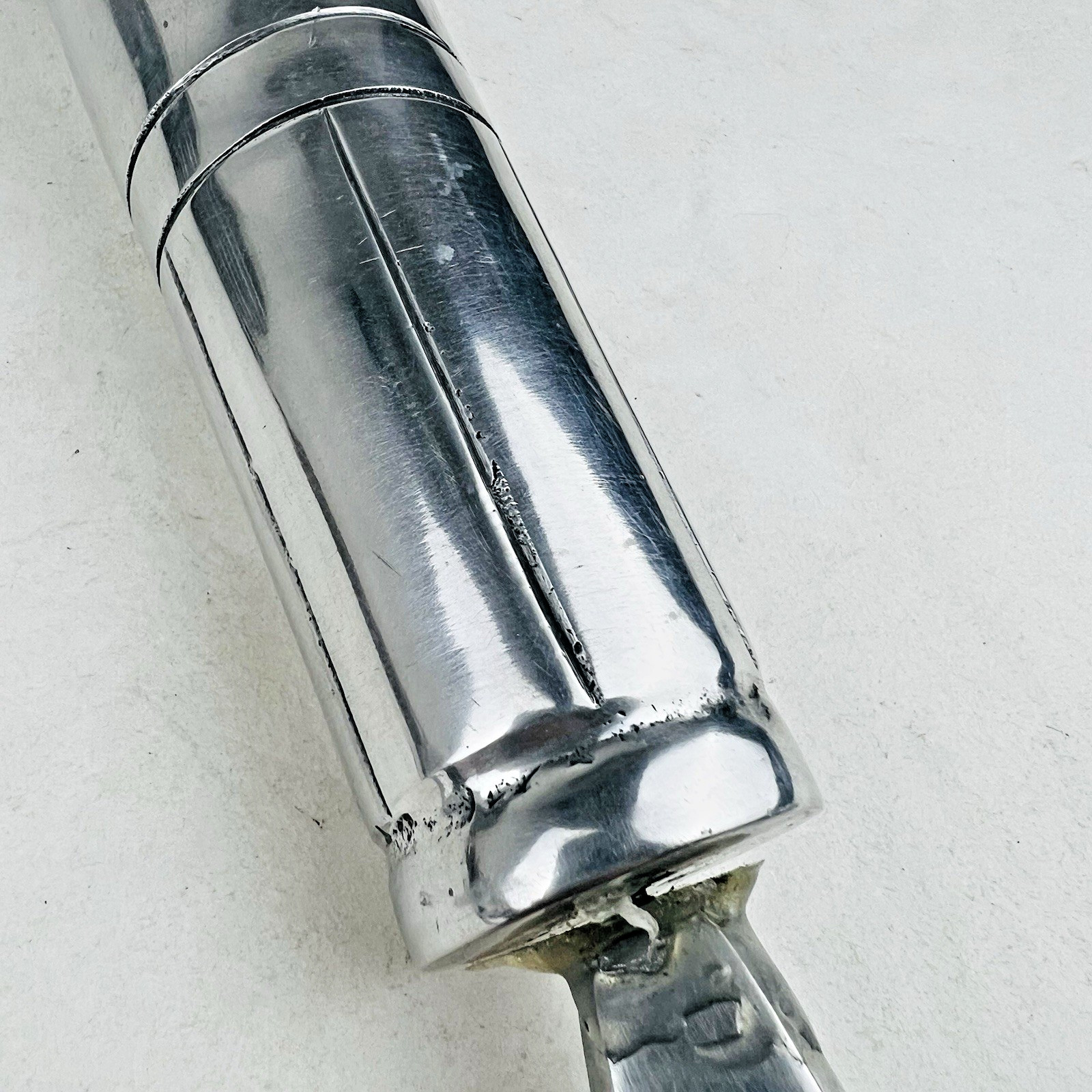 Vintage Oversized Aluminum Fountain Pen Store Display 20.5 Inch