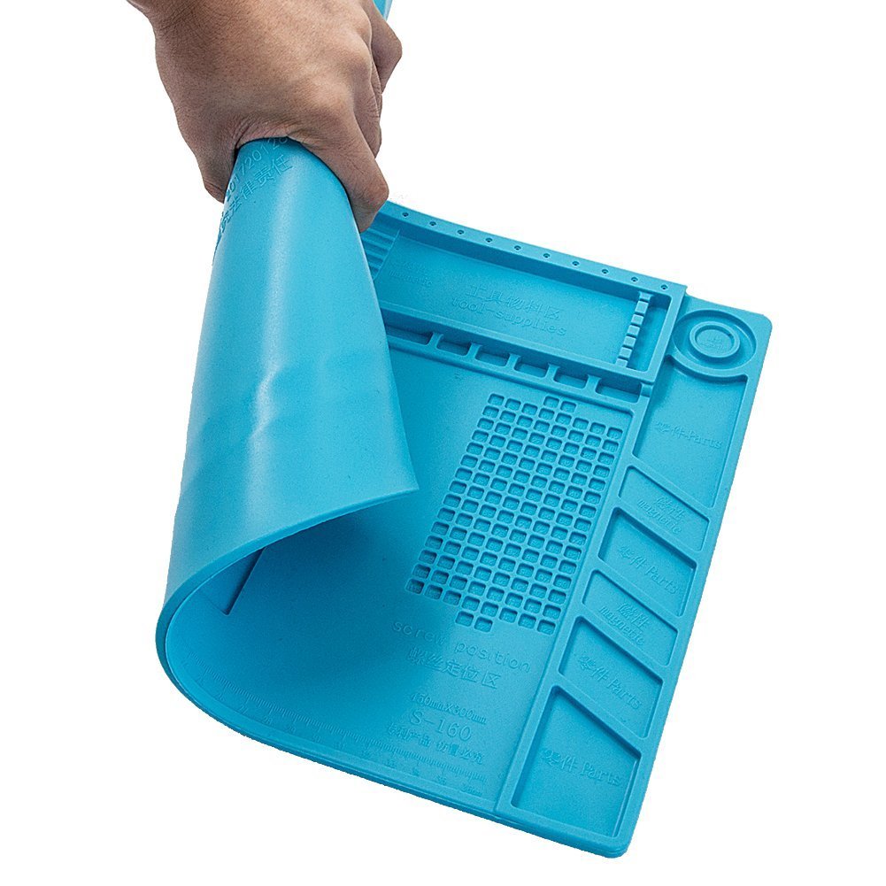 Magnetic Heat Insulation Silicone Pad Mat Platform For Soldering Repair 45x30cm