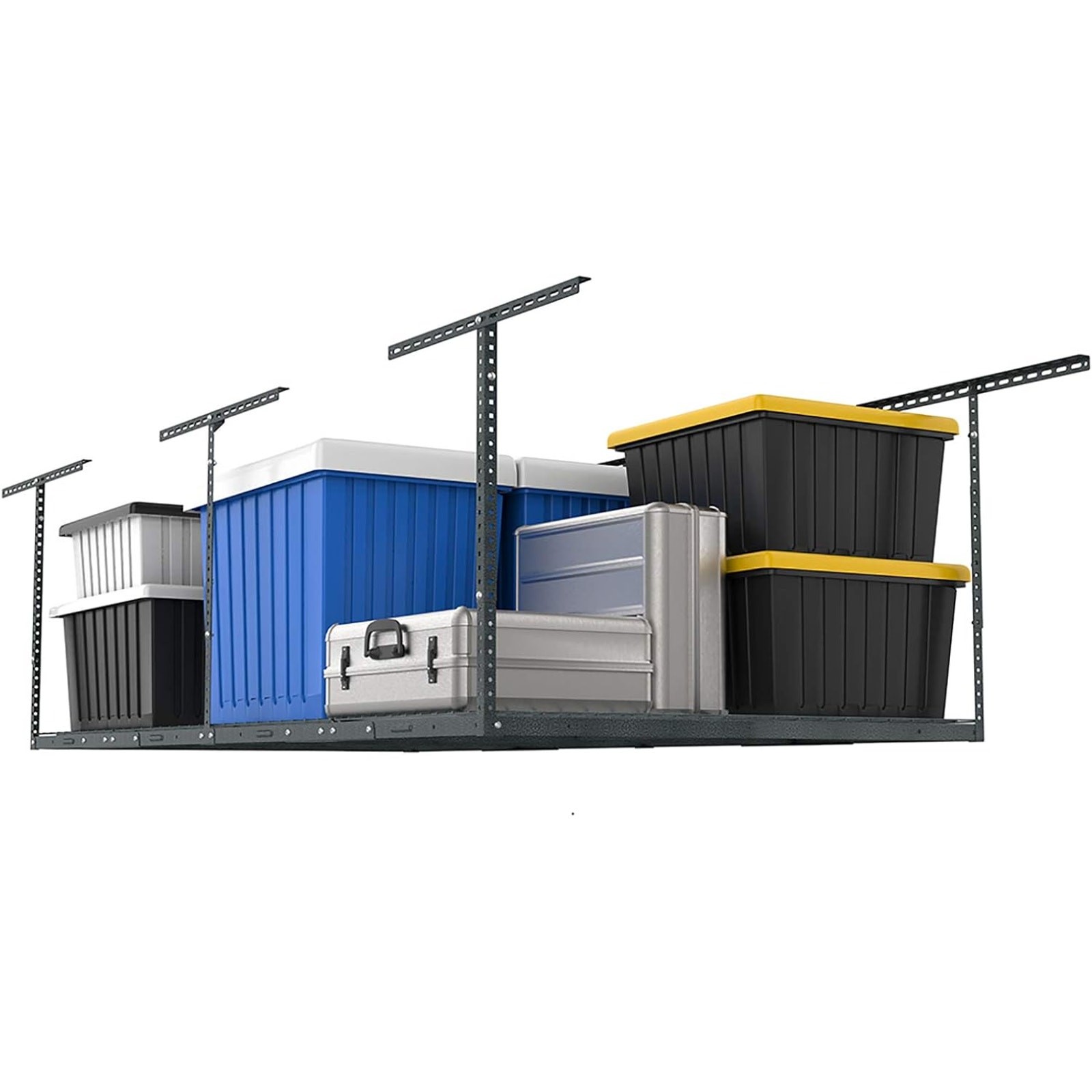 FLEXIMOUNTS 4'X8' Overhead Adjustable Ceiling Storage Rack, Heavy Duty  - GR48NC