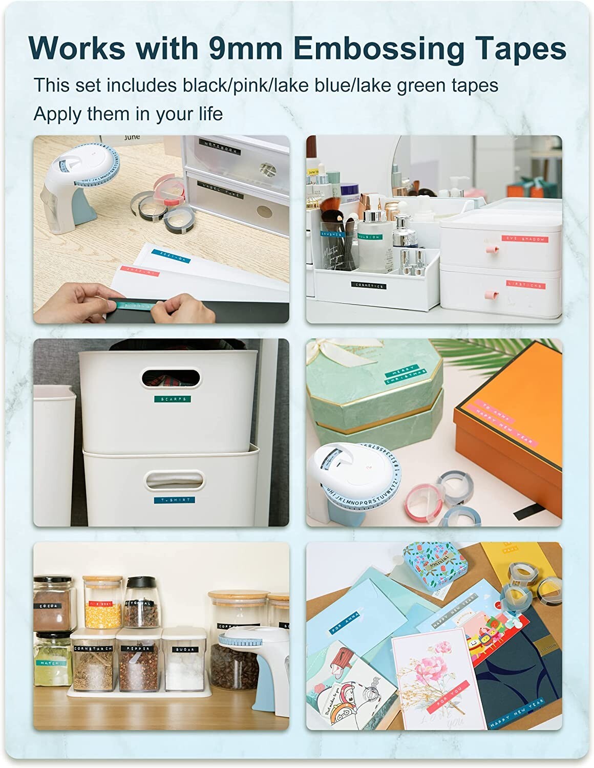 DYMO Embossing Label Maker with 6 DYMO Label Tapes | Organizer Xpress, Pro Label