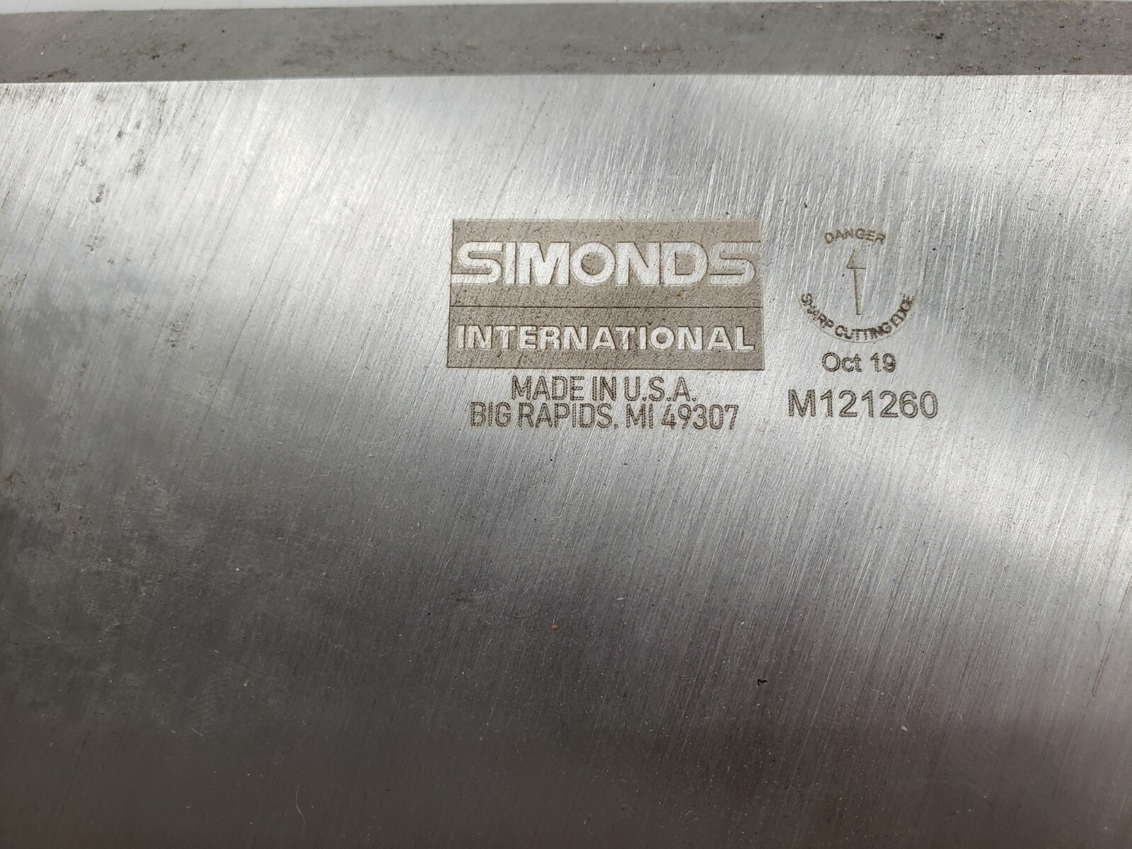 Simonds M121260 Chipper Blade 20" x 4" x 3/8"