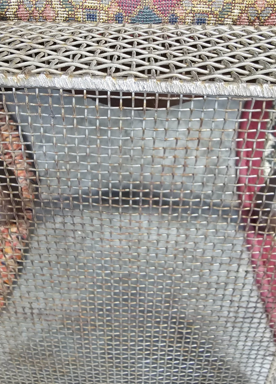 Vintage Wire Mesh Tray Basket